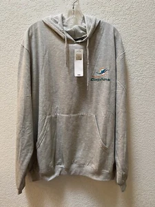 Miami Dolphins Pullover Hoodie Sports Illustrated XL NWT Gray Embroidered - Picture 1 of 11