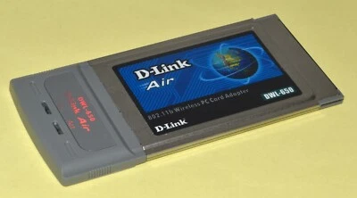 D-Link Air 2.4gHz 802.11b Wireless PC Card Cardbus Type II *Used* DWL-650 - Image 1 of 4
