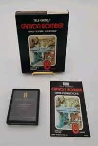 CANYON BOMBER, MANUAL + BOX Sears Tele-Games RARE PRISTINE - Picture 1 of 12