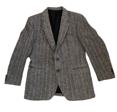 Blazer de colección KUPP Kuppeheimer para hombre 2 botones espiga tweed chaqueta de lana talla 42 Foto 1 de 4