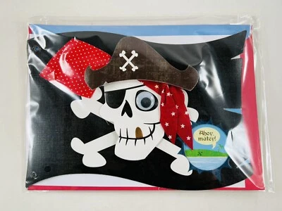 Birthday Pirate Flag 3D Paper Magic Group Greeting Card 7.75" x 5.5" - Image 1 of 4