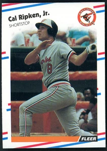 1988 FLEER Cal Ripken Jr BASEBALL CARD #570 Baltimore Orioles - Picture 1 of 1