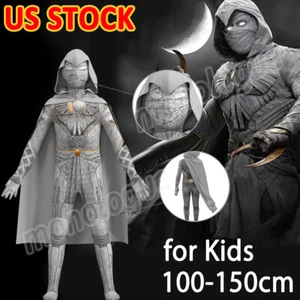 Moon Knight Marc Spector Costume Jumpsuit w/Mask Halloween Kids Children Cosplay - Picture 1 of 12
