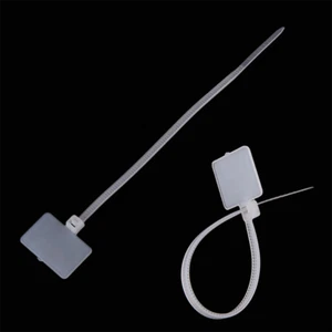 3mm 4mm Nylon Plastic Self-Locking Label Tie Network Cable Marker Wire Strap Zip - Picture 1 of 12