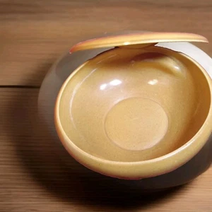Russel Wright Iroquois Casual 8.5 " BOWL CASSEROLE & LID Nutmeg, MCM NOS NEW - Picture 1 of 11