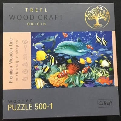 501 piece Puzzle ~ Sea Life ~ Trefl Wood Craft Origin ~ OEJ - Image 1 of 3