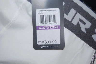 under armour mens heatgear armour compression leggings anti-odor white pick size - Image 1 of 2