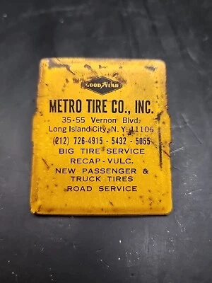 De colección Goodyear Tires/Metro Tire Co. NY. Soporte para clip de papel publicitario  Foto 1 de 4