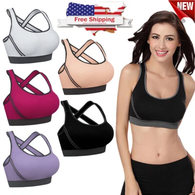 Sujetadores deportivos para mujer sin costuras sin cables soporte ligero tanque sujetador deportivo yoga talla grande Foto 1 de 4