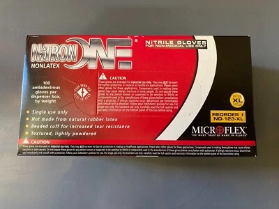 MICROFLEX Micro Flex Nitron One Gloves -100 Per Box/ 50 Pairs- Nitrile lightly Powdered