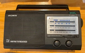 VTG Sony ICF-34 Portable Radio 4 Band AM / FM / Weather / TV Corded or Battery - Picture 1 of 12