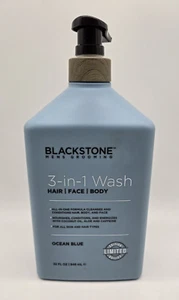 Blackstone Herrenpflege 3 in 1 Haarwäsche, Gesicht, Körper OZEANBLAU 32 fl. Oz. - Bild 1 von 5