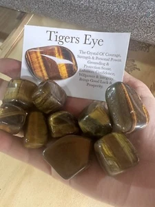 Tigers Eye XL Crystal Tumble Stone - Picture 1 of 1