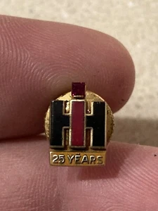 Spilla premio servizio vintage International Harvester 25 anni oro 10k - Foto 1 di 3