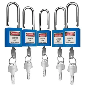 Lockout Tagout Lock 5pcs Set Loto Product Padlocks for Lock Out Tag Out Stati... - Picture 1 of 6