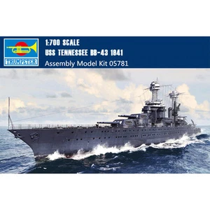 Trompeter 05781 1/700 USS Tennessee BB-43 1941 Modelo (cubierta de madera se puede elegir) - Imagen 1 de 19