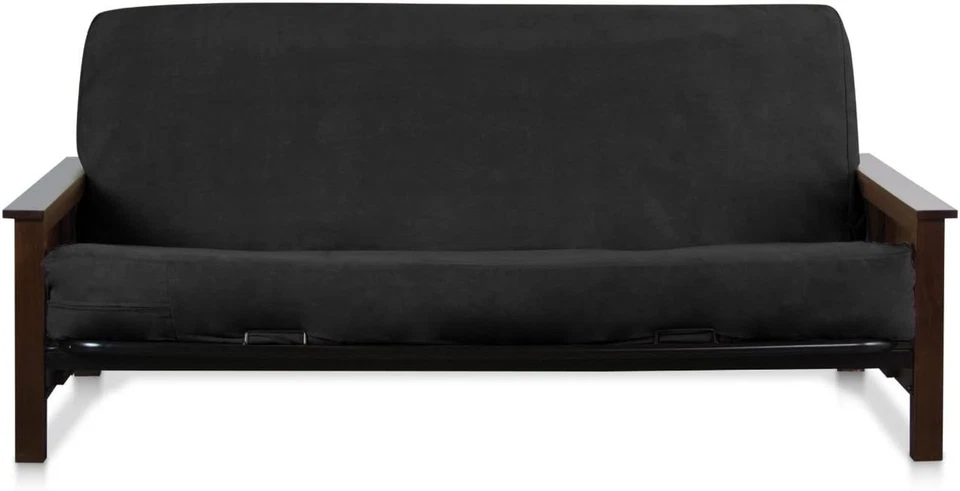 Full Size 54X75X8Inch 3 Side Zipper Classic Soft Micro Suede Futon Cover Slipcov - Image 1 of 4