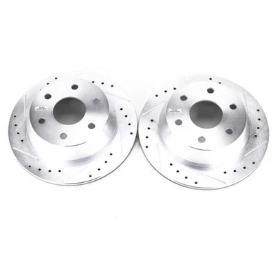 PowerStop AR8641XPR fits Chevrolet 03-05 Astro R Drilled & Slotted Rotors Pair - Imagem 1 de 2