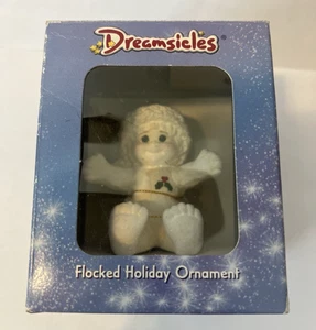 Vintage 2000 Dreamsicles beflockter Weihnachtsschmuck mit Stechpalmenbeerenblatt & Beeren - Bild 1 von 3