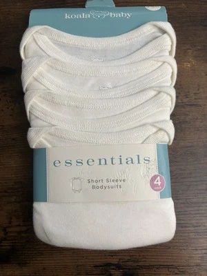Koala Baby Essentials Bodysuit Set, size 3-6 Month  4 pack Short Sleeve - Image 1 of 2