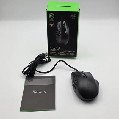 Razer Naga X Wired Gaming Mouse Open Box 16 Programmable Buttons - Image 1 of 4