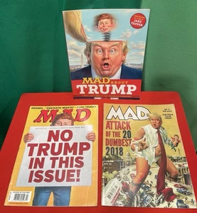 MAD Magazine Donald Trump Satire Set x3 MAD about TRUMP + 544 & Vol 2 #5 2019 - Picture 1 of 5