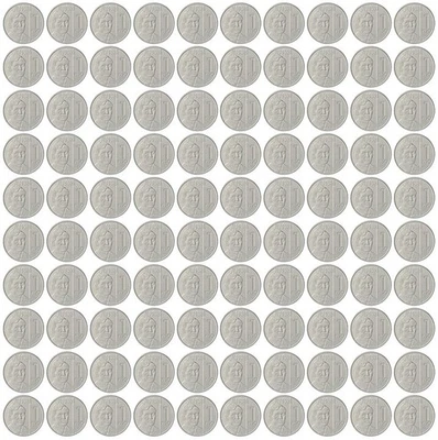 Philippines 1 Piso, 2017-2019, KM #300, Mint X 100 PCS - Image 1 of 4
