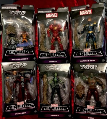 Marvel Legends 2014 Full Set Guardians Of The Galaxy Action Figures Groot BAF - Image 1 of 4