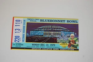 1979 Purdue - Tennessee Bluebonnet Bowl College Football Ticket - Picture 1 of 2