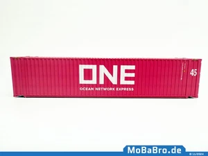 Pinker 45ft HC Container "ONE" in 1:87 (H0 - NEM380) - Picture 1 of 5