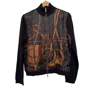 Ralph Lauren Silk & Cashmere Zip-Up Jacket - Size M - Picture 1 of 6
