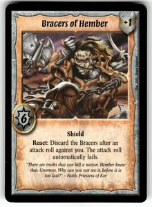 Warlord: Saga of the Storm CCG Preview Set Promo Card Bracers of Hember - Picture 1 of 4