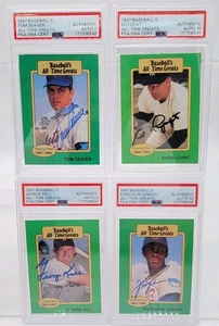 1987 Hygrade Tom Seaver, Ed Lopat, George Kell, Ferguson Jenkins PSA Auto Lot - Picture 1 of 6