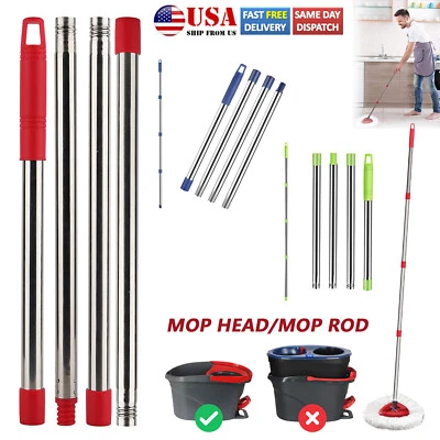 Replacement Spin Mop Pole Handle Mop Heads Base Disc 360° Rotating For O-Cedar