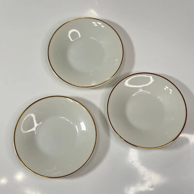 Pottery Barn Espresso Saucer Gold Rim Japan 3 pieces Vintage - Image 1 of 4