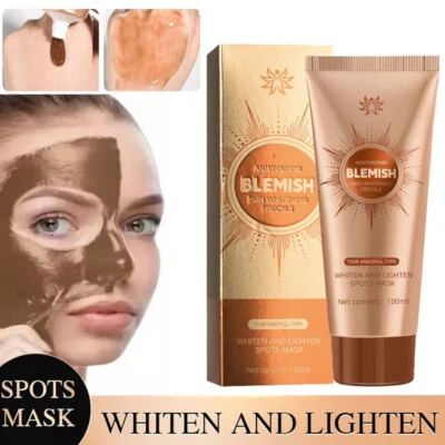 AIGEYOUPING 1-6X Blemish Spot Removing Face Whitening Mask,Herbal Spots Peel-Off Facial Mask