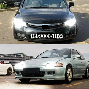 For HONDA CIVIC 1996-2000 LED Headlight H4 6000K Xenon White Bulbs Hi/Lo Beam 2x - Picture 1 of 46