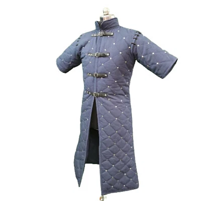 Gambesón Desmontable, Gambesón Largo Medieval, Disfraz Acolchado Grueso para Evento, Foto 1 de 4