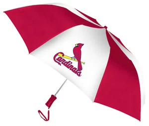 Storm Duds St Louis Cardinals 48 inch Automatic Folding Umbrella - Red/White - Picture 1 of 1