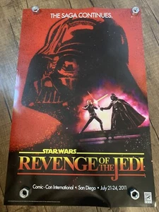 SDCC 2011 Star Wars Rache der Jedi Hasbro Vintage Figur Celebration Poster - Bild 1 von 3