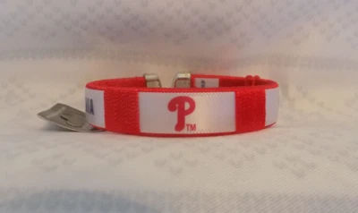 Pulsera de abanico de nailon color del equipo Philadelphia Phillies nombre y logotipo se adapta a la mayoría Foto 1 de 4