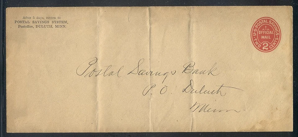 U.S. #UO72a RARE Used (?) Entire - 2c Carmine on Manila (Error) - Image 1 of 1