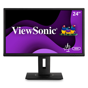 ViewSonic VG2440 24 1080p Ergonomic 40 Degree Tilt Monitor with HDMI DP and VGA