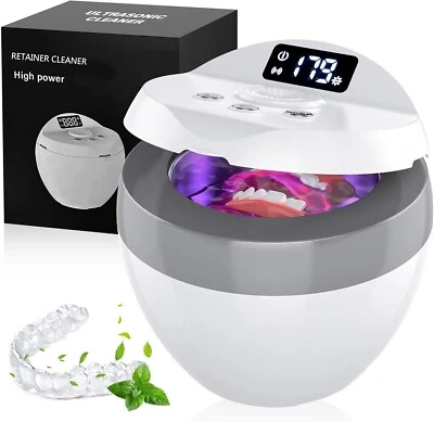 FOOGO GREEN Ultrasonic Retainer Cleaner, Denture Cleaner for Dental Appliances, 200ML