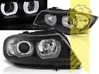 Produktbild - 3D LED Angel Eyes Scheinwerfer für BMW E90 Limousine E91 Touring schwarz