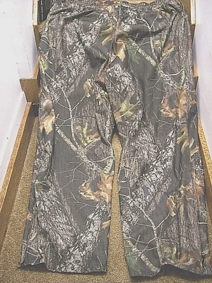 Mens 3X Rain Pants Mossy Oak Camo Pants Hunting Non Insulated Rain Pants $60 New - Image 1 of 4