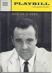 1960 autógrafo firmado a mano de George Grizzard Playbill Face of a Hero - Imagen 1 de 4