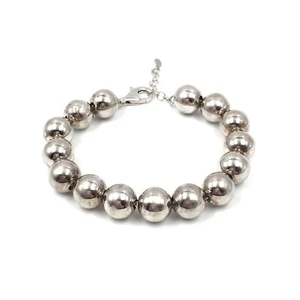 925 Silber Armband Kugel Stil 1.2cm moderner Schmuck Herren Damen 19.5 - 22.0cm - Imagen 1 de 15