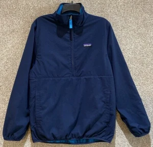 Patagonia Mens Reversible Snap-T Glissade Pullover Blue Size Small 25385 - Picture 1 of 13