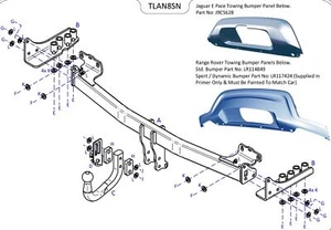 Towtrust Schwanenhals KFZ Anhängerkupplung für Jaguar E Pace SUV ab 2017- - Bild 1 von 8